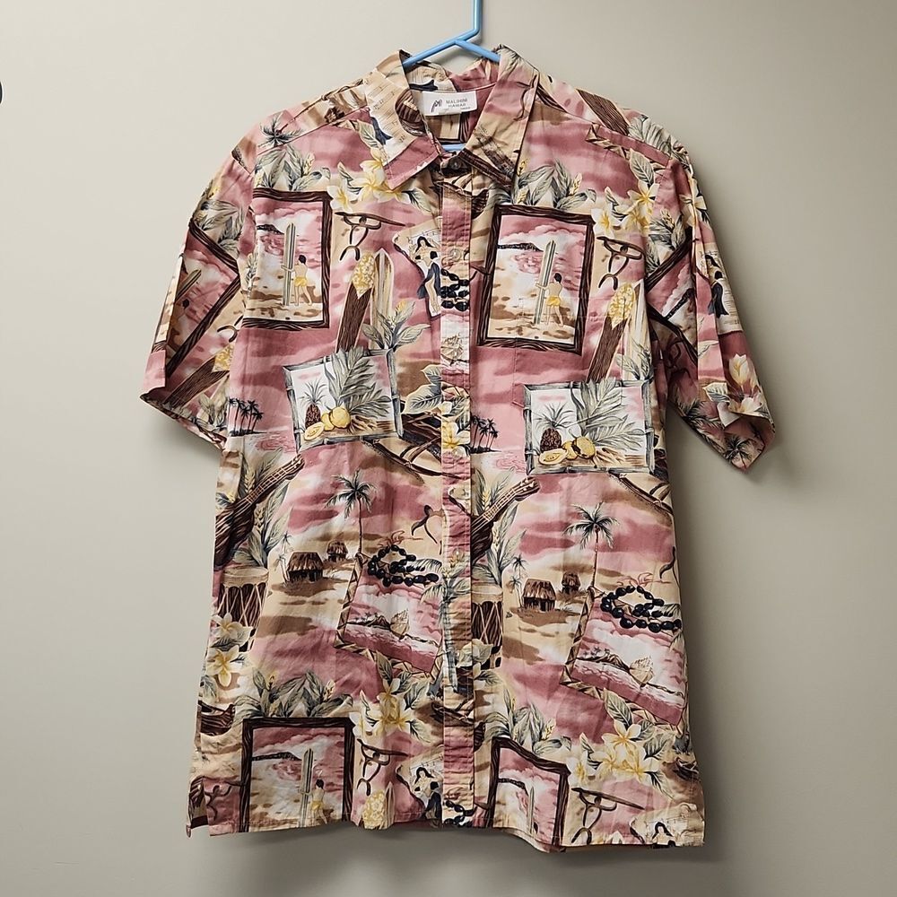 Vintage Malihini Aloha Shirt Made in Hawaii XL